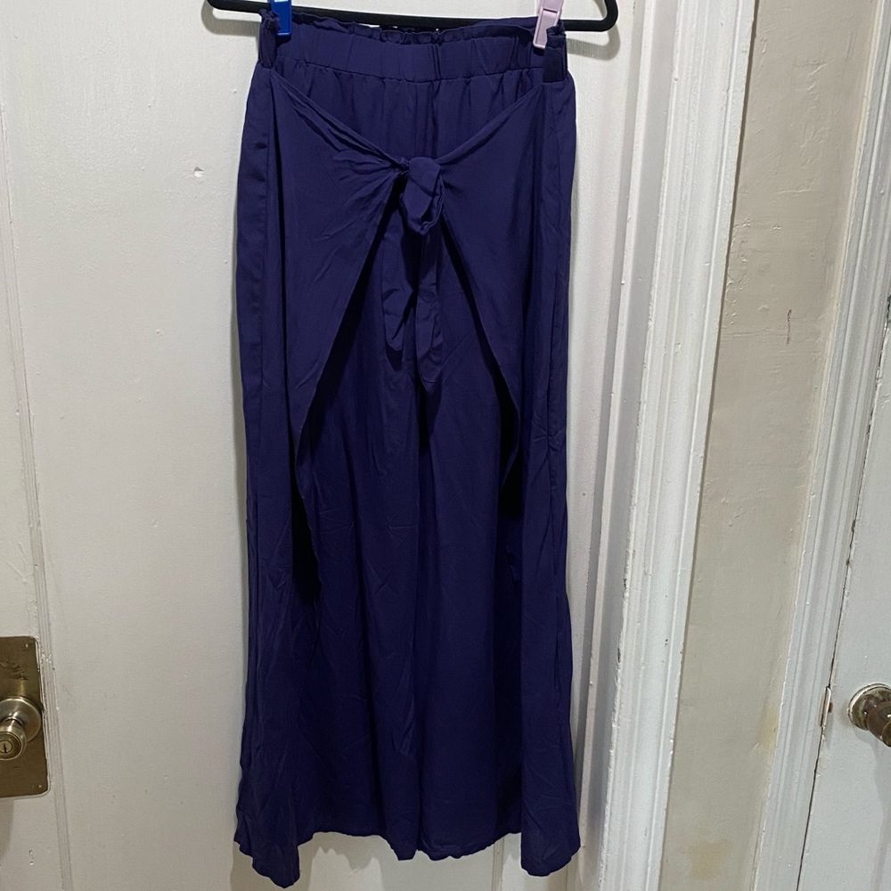 Lulu's Navy Wide Leg Pants
